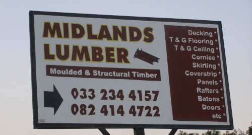 The Midlands Lumber Sign